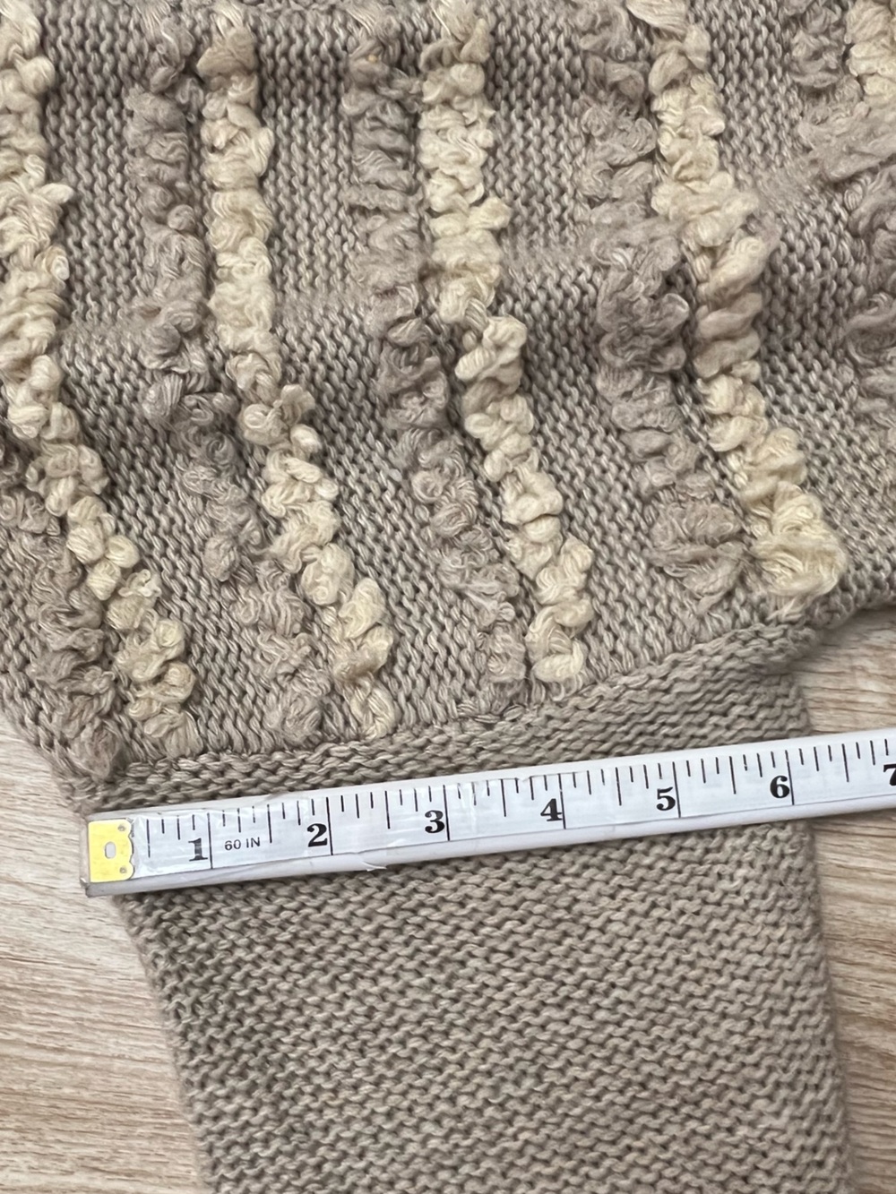 Braeve Women’s Size Small/ P Long Sleeve Open Front Pockets Cardigan Beige - Picture 6 of 14